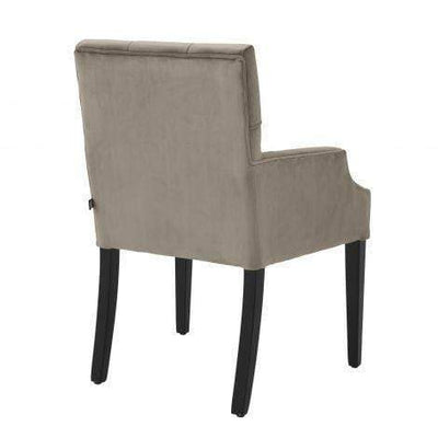 Eichholtz Dining Dining Chair Atena with arm Greige House of Isabella UK