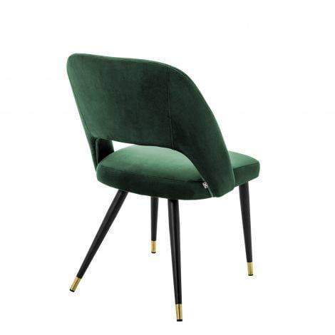 Eichholtz Dining Dining Chair Cipria Green Velvet House of Isabella UK