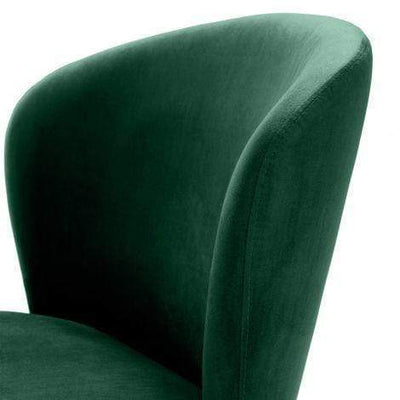Eichholtz Dining Dining Chair Volante Dark Green Velvet House of Isabella UK