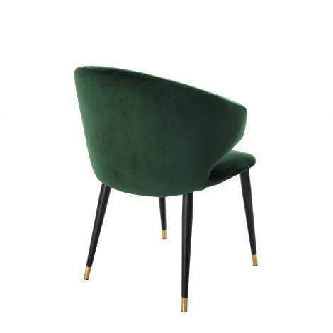 Eichholtz Dining Dining Chair Volante Green Velvet House of Isabella UK