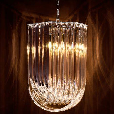 Eichholtz Lighting Chandelier Caserta - Nickel House of Isabella UK