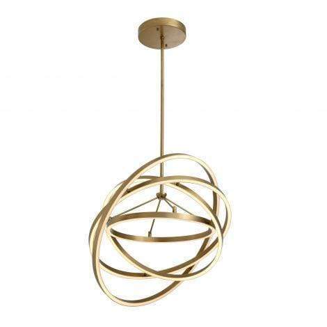 Eichholtz Lighting Chandelier Cassini Antique Brass Rings House of Isabella UK