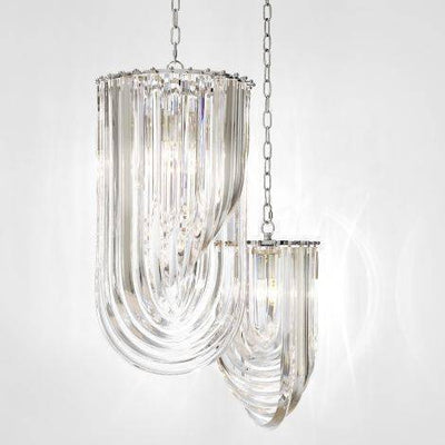 Eichholtz Lighting Chandelier Murano - Nickel Finish House of Isabella UK