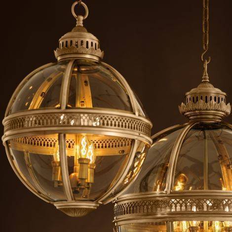 Eichholtz Lighting Lantern Residential S - Antique Brass Finish House of Isabella UK