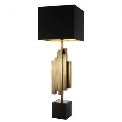 Eichholtz Lighting Table Lamp Beau Rivage - Black & Brass House of Isabella UK