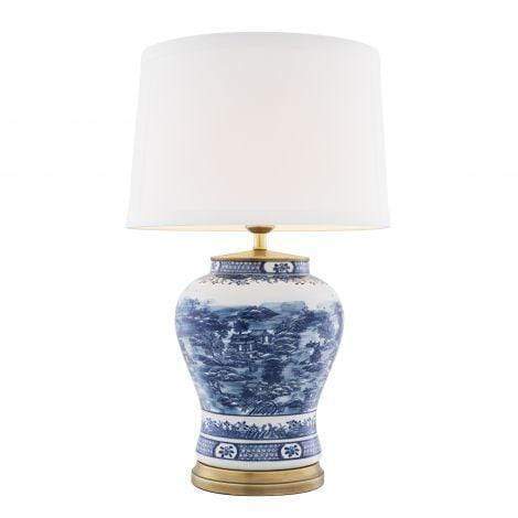Eichholtz Lighting Table Lamp Chinese Blue House of Isabella UK