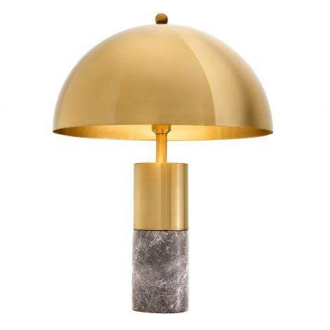 Eichholtz Lighting Table Lamp Flair - Grey Marble & Brass Finish House of Isabella UK