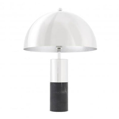 Eichholtz Lighting Table Lamp Flair - Nickel & Black Marble House of Isabella UK