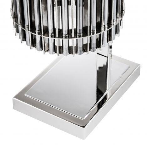 Eichholtz Lighting Table Lamp Pimlico - Nickel Finish & Smoked Glass House of Isabella UK