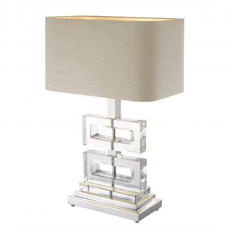 Eichholtz Lighting Table Lamp Umbria - Nickel Finish House of Isabella UK