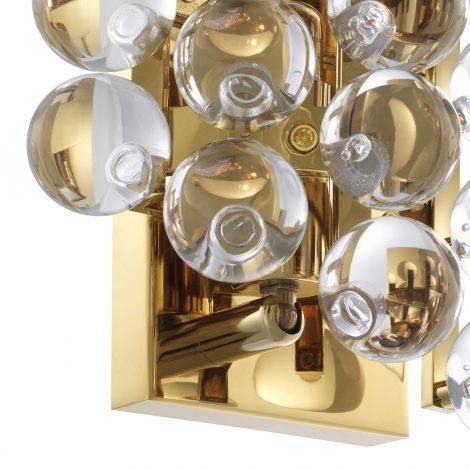 Eichholtz Lighting Wall Lamp Mylo Gold Finish House of Isabella UK