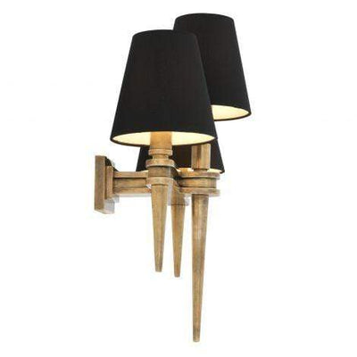 Eichholtz Lighting Wall Lamp Waterloo Triple Gold House of Isabella UK