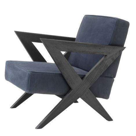 Eichholtz Living Chair Felippe Blue House of Isabella UK