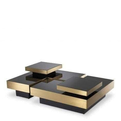 Eichholtz Living Coffee Table Nio Set Of 4 Brass House of Isabella UK