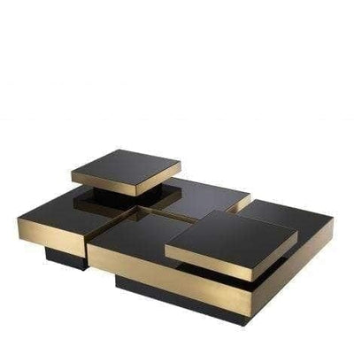Eichholtz Living Coffee Table Nio Set Of 4 Brass House of Isabella UK