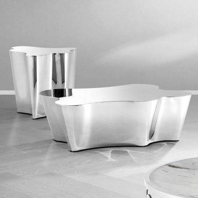 Eichholtz Living Coffee Table Sceptre - Polished Stainless Steel House of Isabella UK