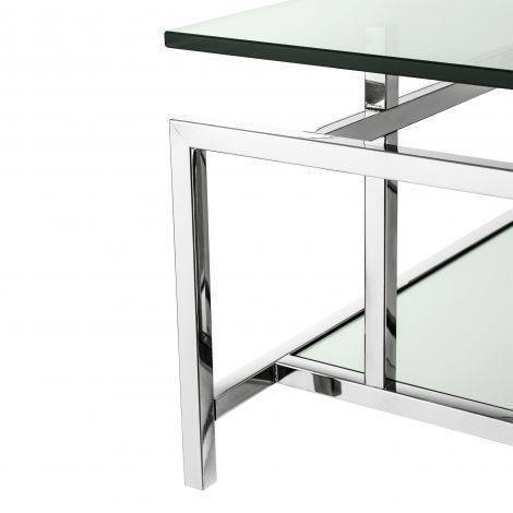 Eichholtz Living Coffee Table Superia - Polished Stainless Steel House of Isabella UK