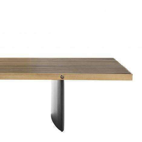 Eichholtz Living Coffee Table Vauclair - Brushed Brass & Black House of Isabella UK