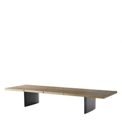 Eichholtz Living Coffee Table Vauclair - Brushed Brass & Black House of Isabella UK