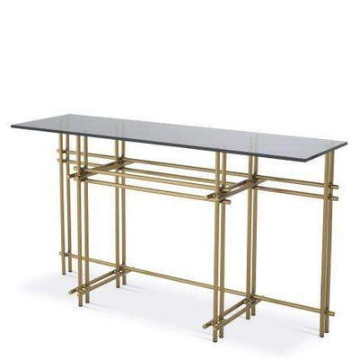 Eichholtz Living Console Table Quinn Brass House of Isabella UK
