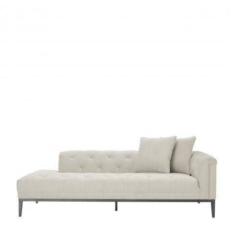 Eichholtz Living Lounge Sofa Cesare Left - Pebble Grey House of Isabella UK