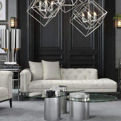 Eichholtz Living Lounge Sofa Cesare Left - Pebble Grey House of Isabella UK