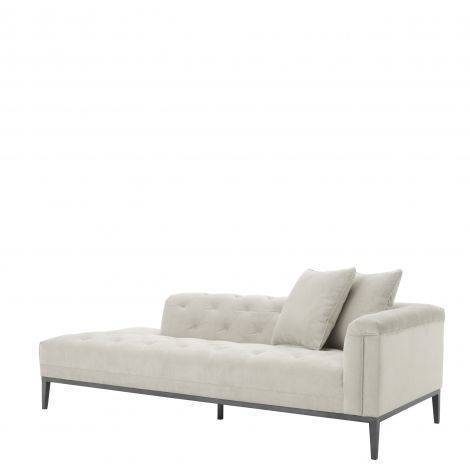 Eichholtz Living Lounge Sofa Cesare Right - Pebble Grey House of Isabella UK