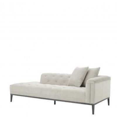 Eichholtz Living Lounge Sofa Cesare Right - Pebble Grey House of Isabella UK