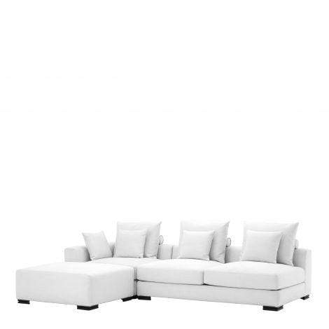 Eichholtz Living Sofa Clifford 2-Seater - Avalon White with Black Feet House of Isabella UK