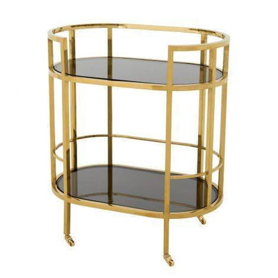 Eichholtz Living Trolley Townhouse - Gold Finish House of Isabella UK