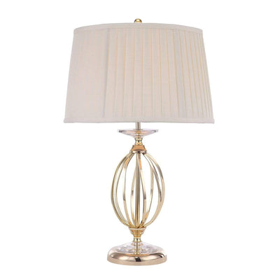 Elstead Lighting Lighting Aegean 1 Light Table Lamp - Polished Brass House of Isabella UK