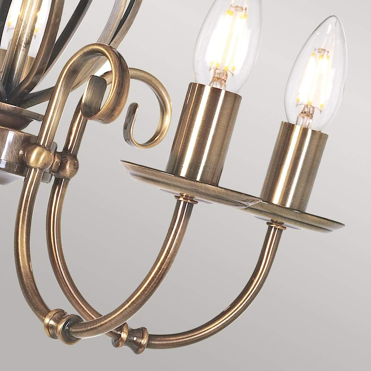 Elstead Lighting Lighting Artisan 5 Light Chandelier - Aged Brass House of Isabella UK