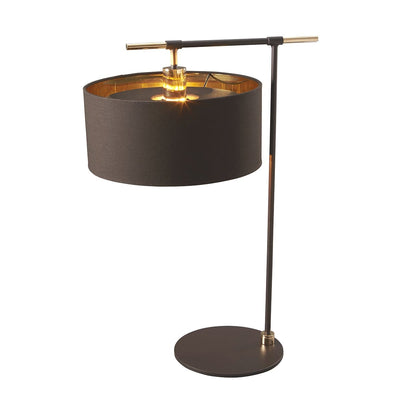 Elstead Lighting Lighting Balance 1 Light Table Lamp - Brown and Polished Brass House of Isabella UK