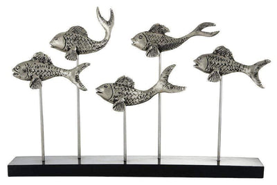 Esperance Accessories Odrin Silver School Of Fish Sculpture House of Isabella UK