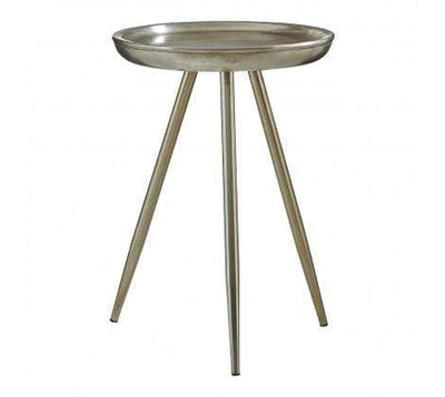 Cragor Small Nickel Side Table - House of Isabella UK