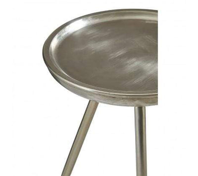 Cragor Small Nickel Side Table - House of Isabella UK