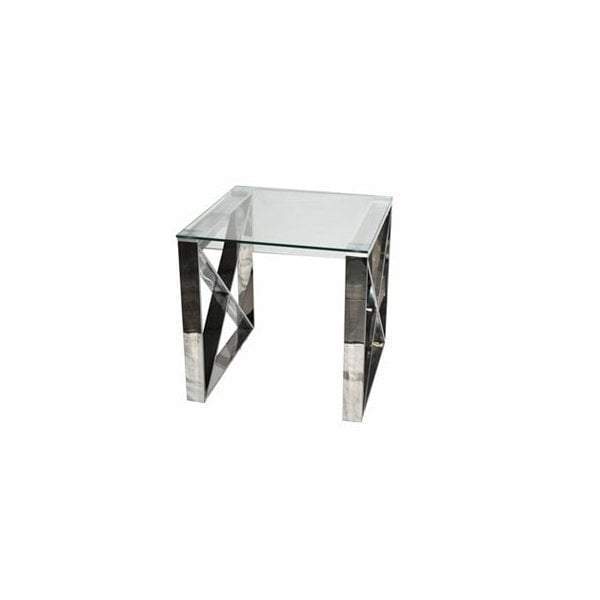 Esperance Living Fannia Stainless Steel End Table House of Isabella UK