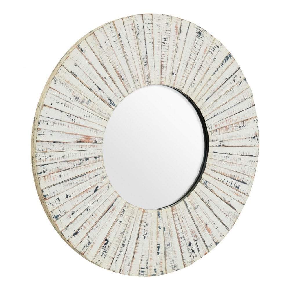 Esperance Mirrors Gager White Wash Wall Mirror House of Isabella UK