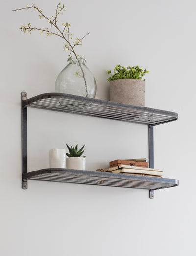 Garden Trading Accessories Farringdon Double Wall Shelf House of Isabella UK
