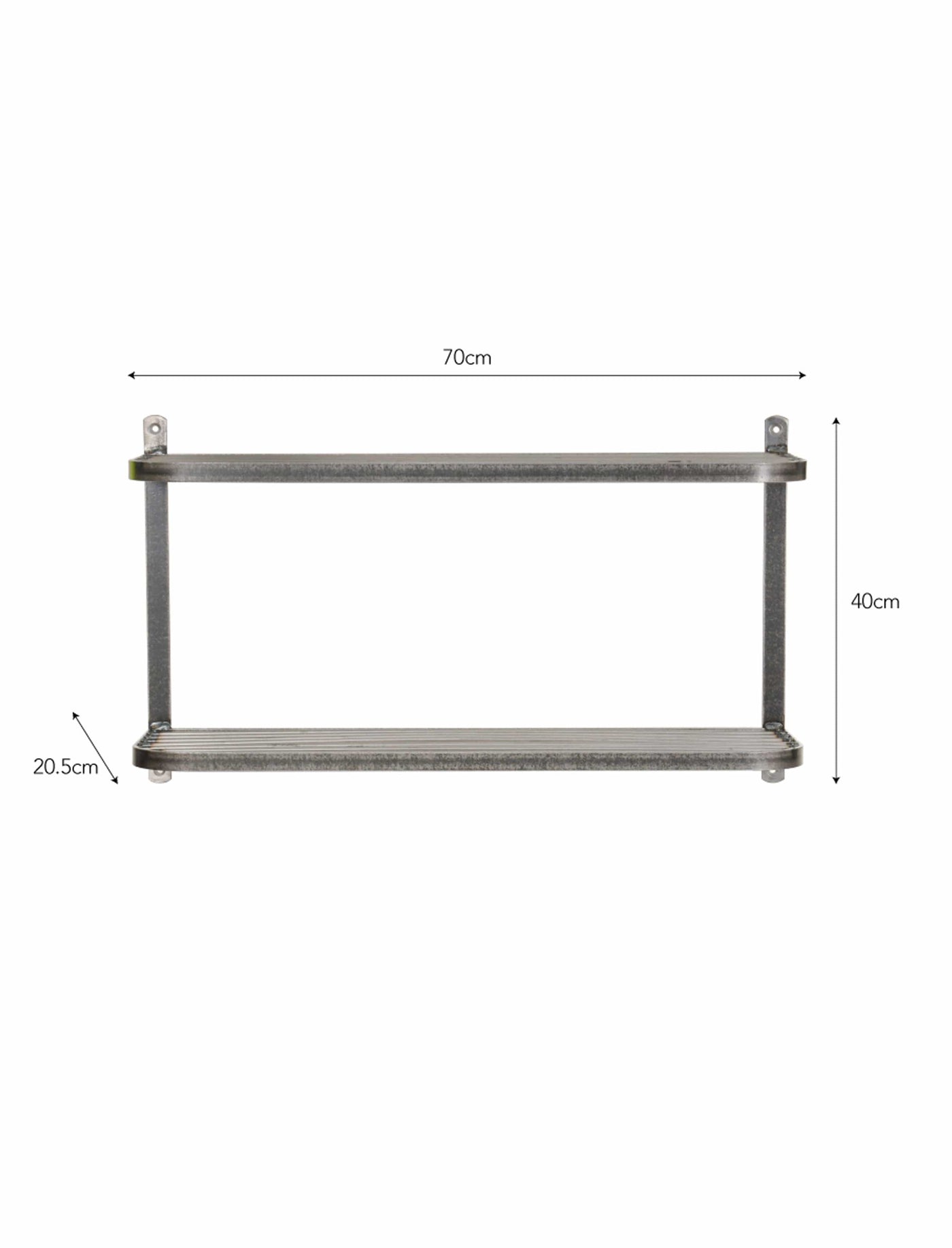 Garden Trading Accessories Farringdon Double Wall Shelf House of Isabella UK