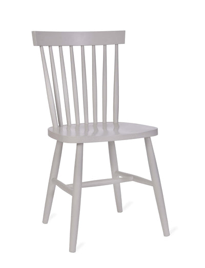 Garden Trading Dining Pair of Spindle Back Chairs - Lily White House of Isabella UK