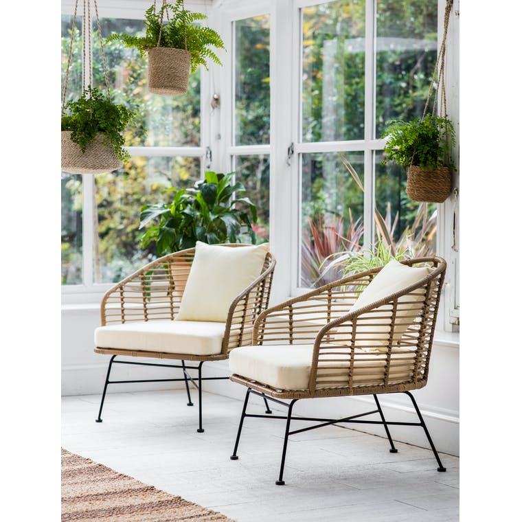 Garden Trading Living Pair of Hampstead Armchairs House of Isabella UK