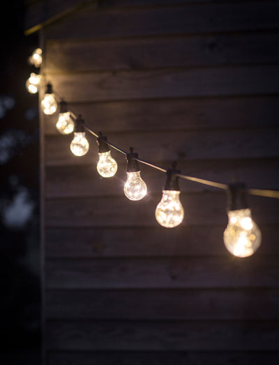 Garden Trading Outdoors Festoon Classic Lights - Black - 10 Bulbs House of Isabella UK