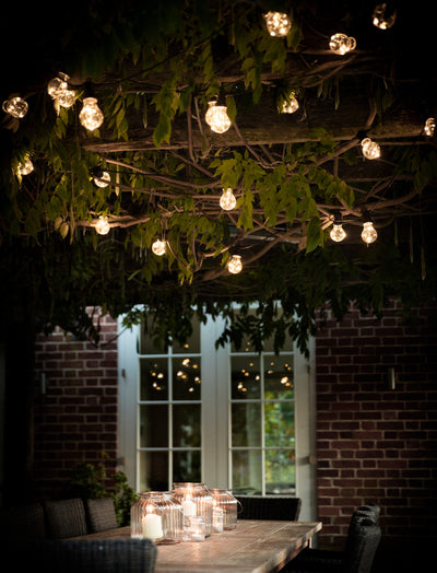 Garden Trading Outdoors Festoon Classic Lights - Black - 20 Bulbs House of Isabella UK