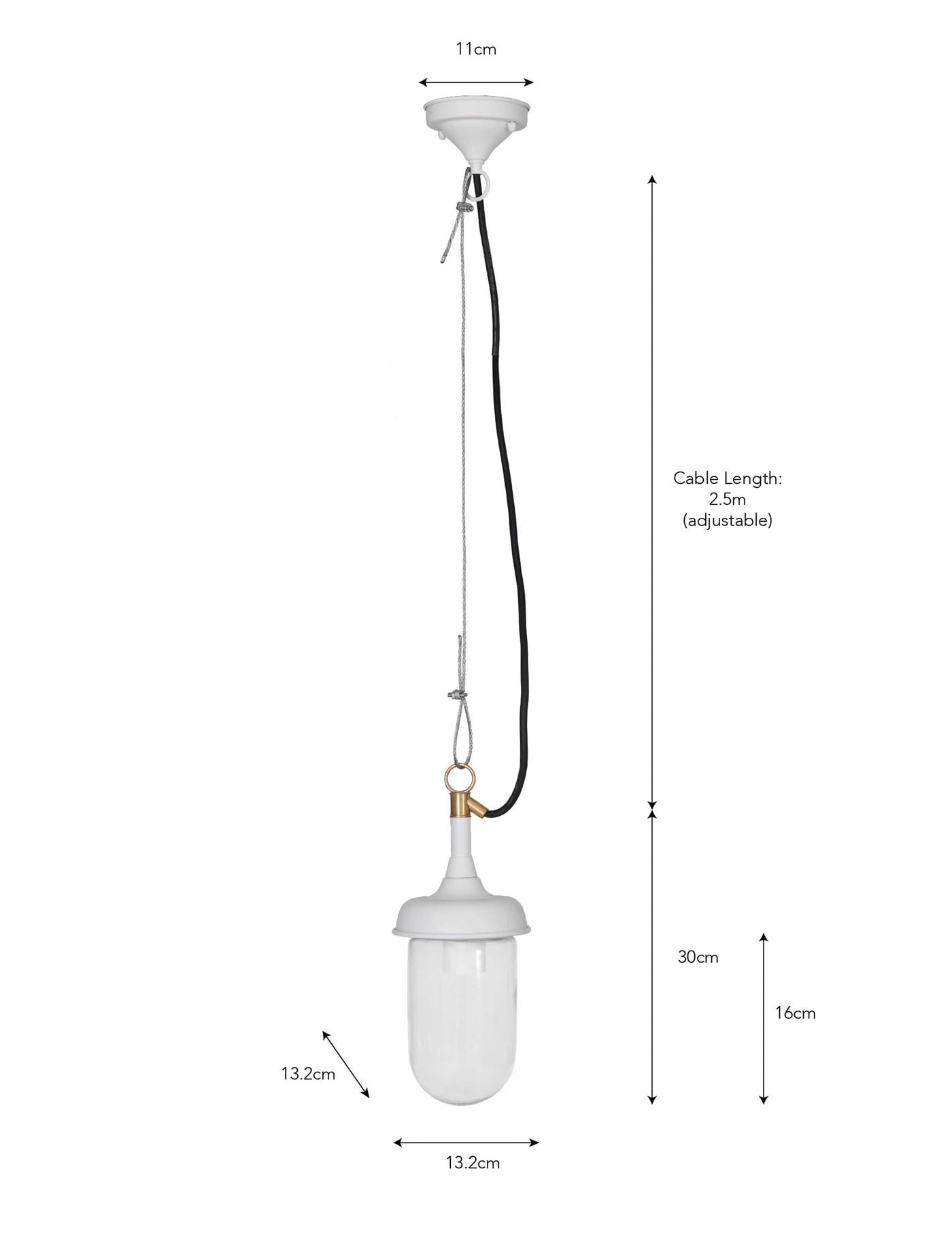 Garden Trading Outdoors Harbour Outdoor Pendant Light - Lily White House of Isabella UK