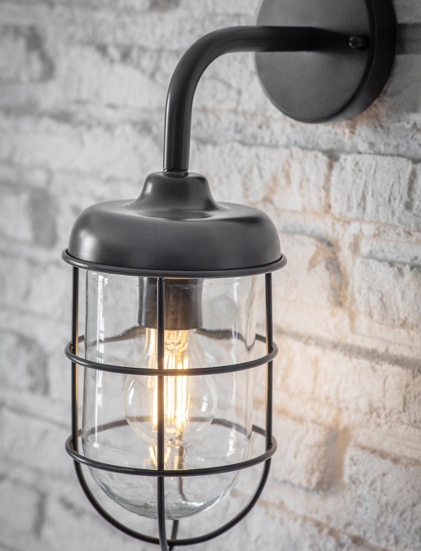 Garden Trading Outdoors Harbour Wall Light - Carbon House of Isabella UK