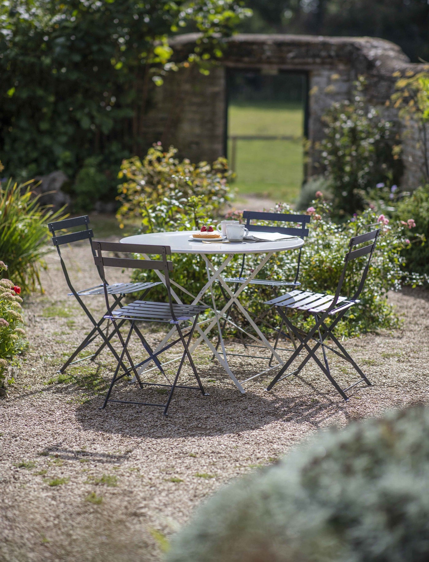 Garden Trading Outdoors Pair of Bistro Chairs - Carbon House of Isabella UK