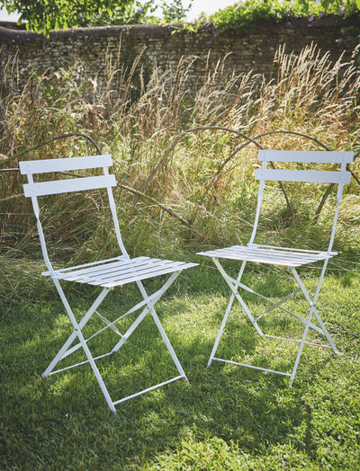 Garden Trading Outdoors Pair of Bistro Chairs - Chalk House of Isabella UK