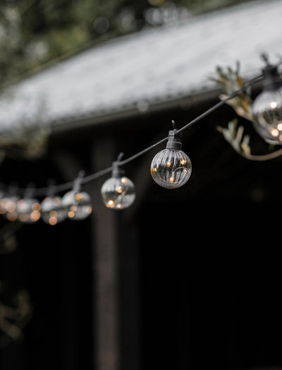 Garden Trading Outdoors Smoked Festoon Linear Lights - 10 Bulbs House of Isabella UK