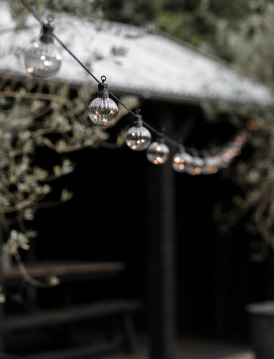 Garden Trading Outdoors Smoked Festoon Linear Lights - 20 Bulbs House of Isabella UK